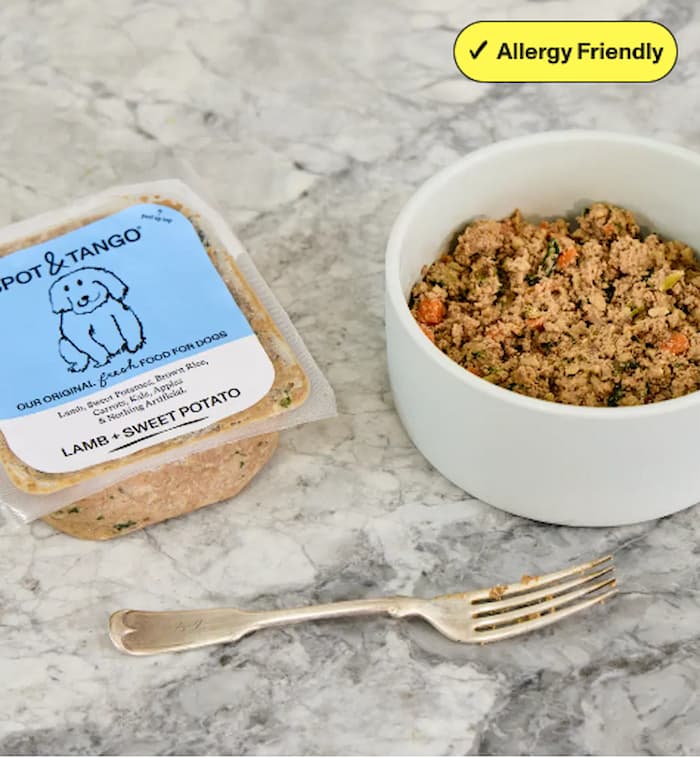 Spot and Tango lamb fresh dog food