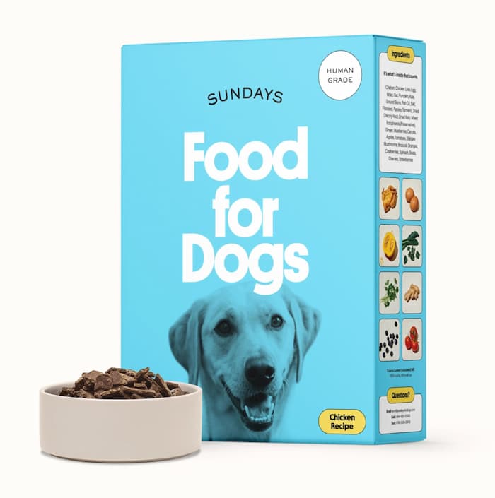 Human grade food for pit bulls from Sundays for Dogs