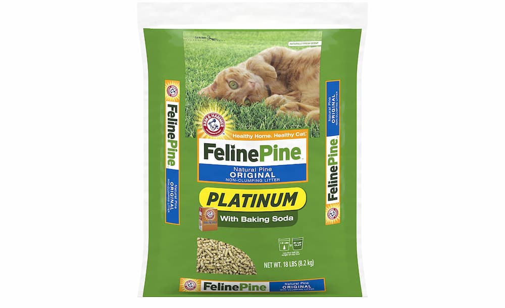 Feline Pine non clumping cat litter