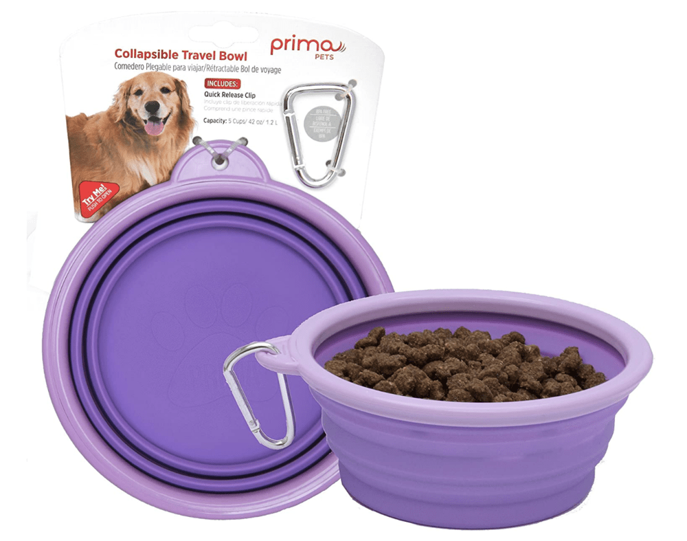 Prima collapsible travel dog bowl
