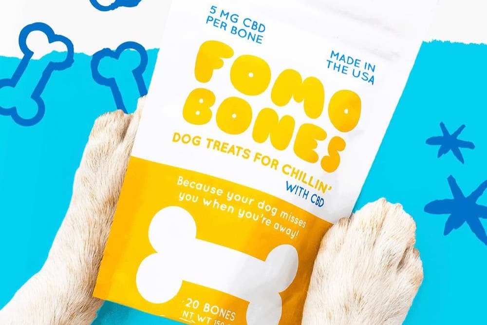FOMO Bones dog treat bag