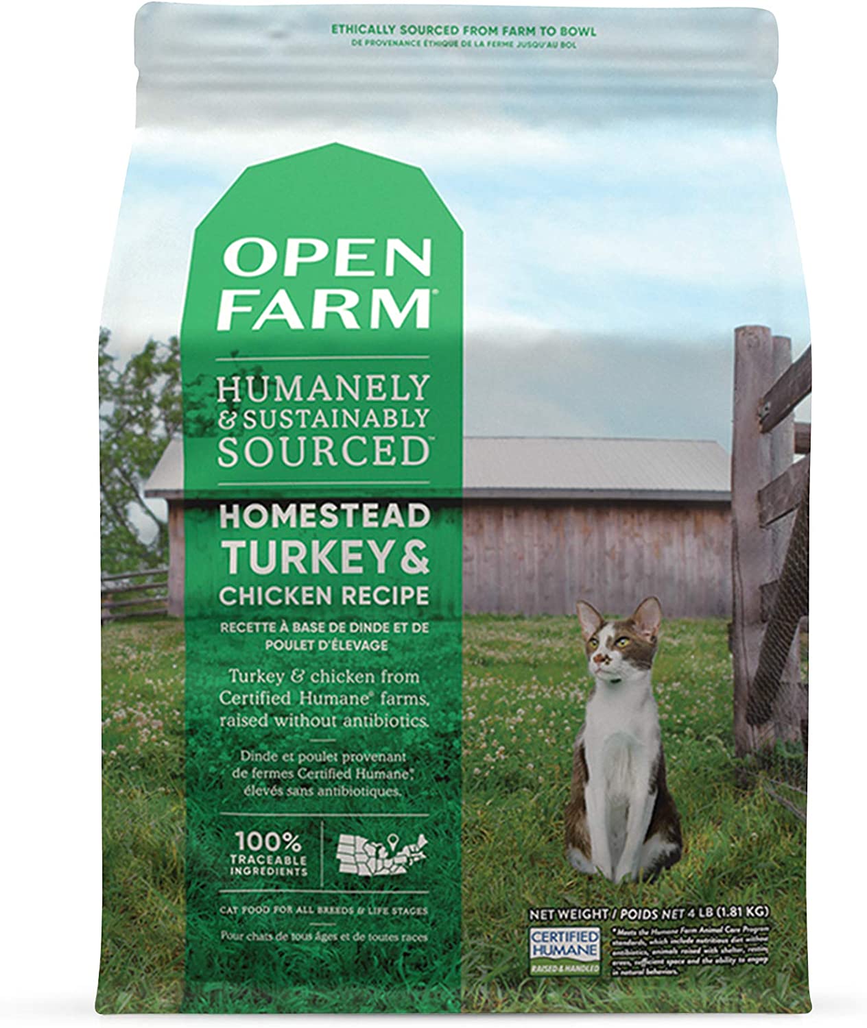 Open Farm humanely sourced cat food