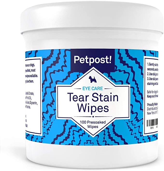 Petpost tear stain wipes for dogs