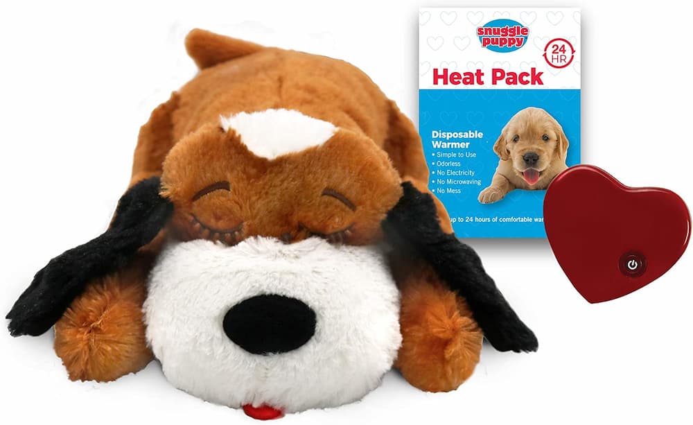 ZALBYUY Heartbeat Puppy Toy, Puppy Sleep Aid Toy, Small Dog