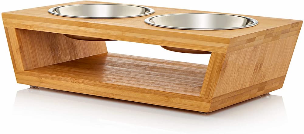 Pawfect Pets Wooden Raised Dog Bowl