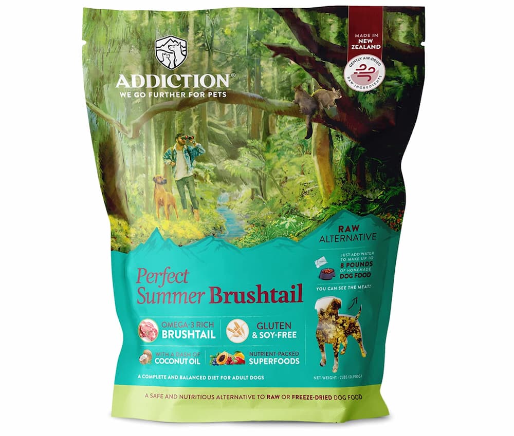 Addiction Perfect Summer Brushtail, nourriture alternative crue pour chiens