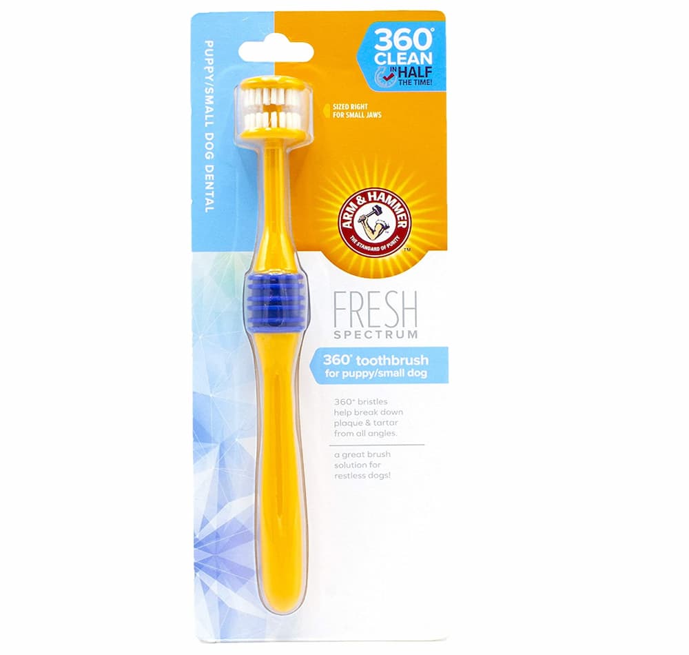Arm & Hammer for Pets Spectrum 360 Degree Dog Toothbrush for Small Dogs and Puppies