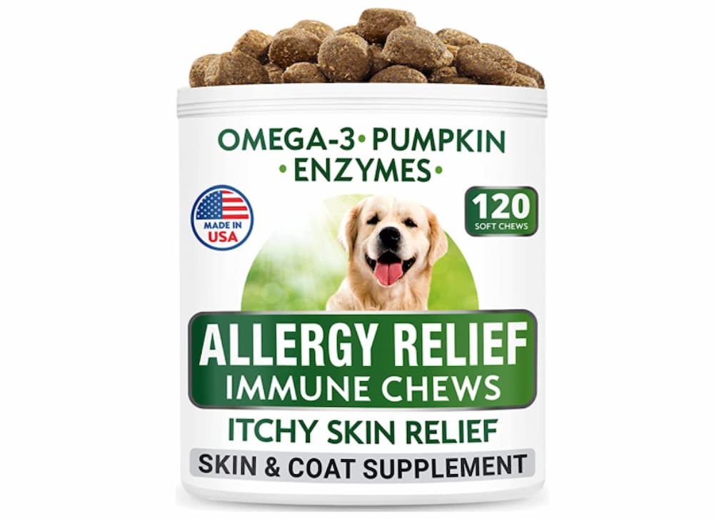 Bark&Spark Allergy Relief Dog Treats - Omega 3 + Pumpkin + Enzymes