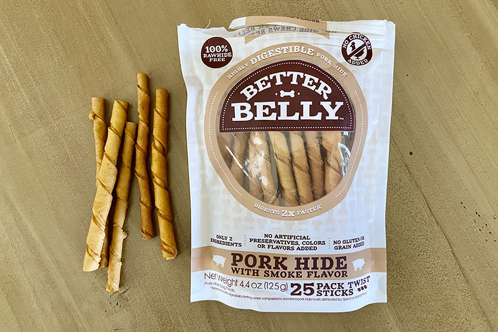 Better Belly Pork Hide Twists with bag