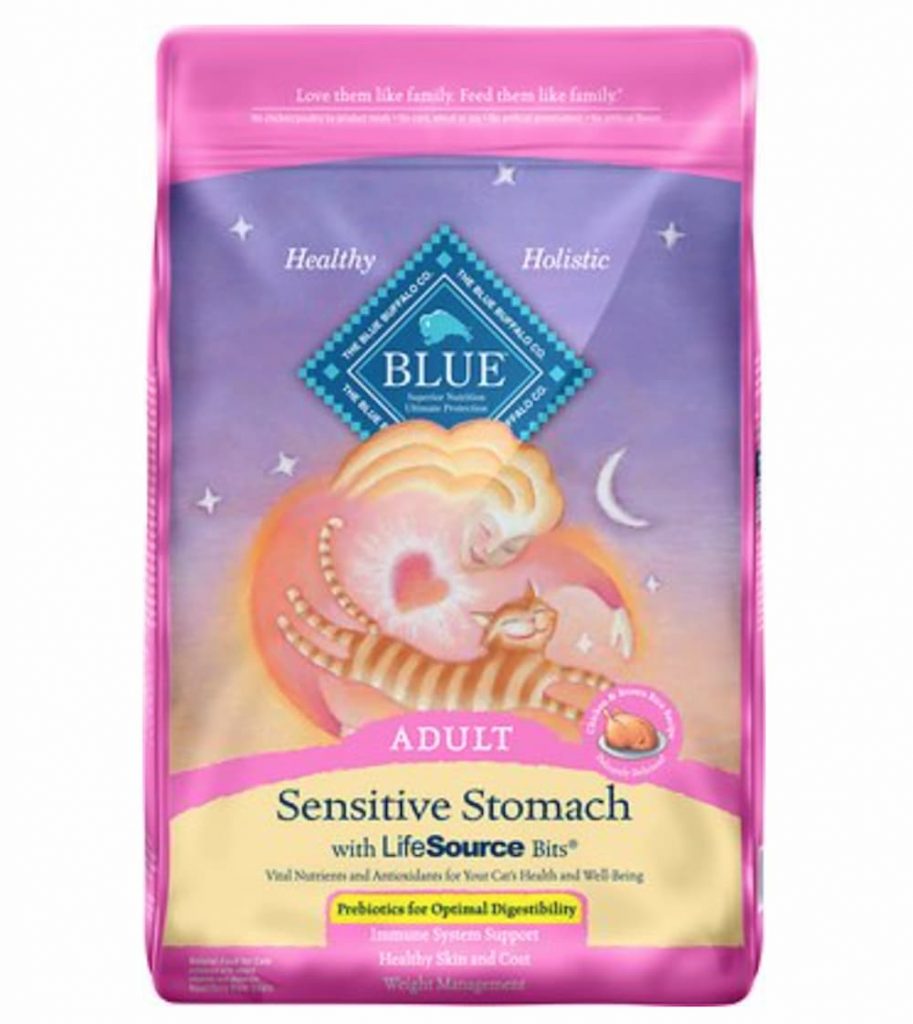 Blue Buffalo Sensitive Stomach Chicken Recipe Adult Dry Cat Food