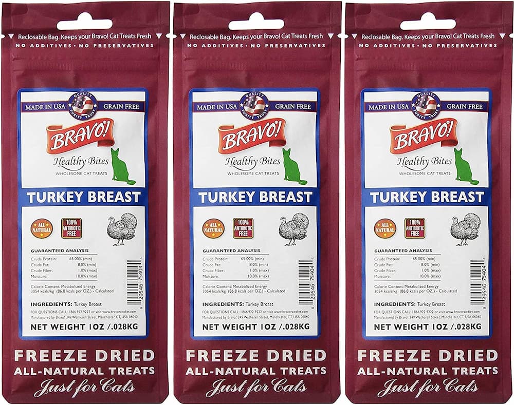 Bravo! Turkey Breast Freeze-Dried Cat Treats