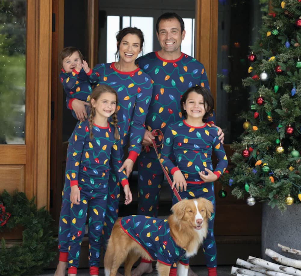 Matching family dog pajamas