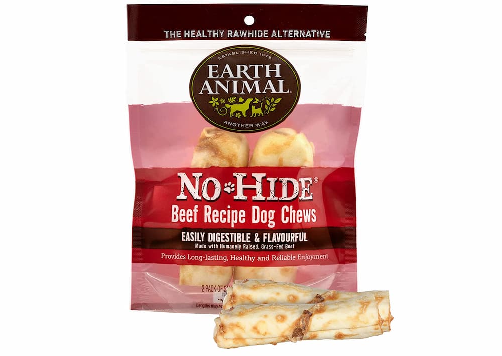EARTH ANIMAL No Hide Small Beef Flavored Natural Rawhide Free Dog Chews