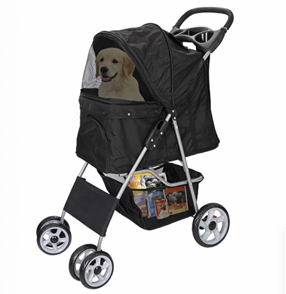 Retro Luxury Dog Strollers for Medium and Multiple Small Pets