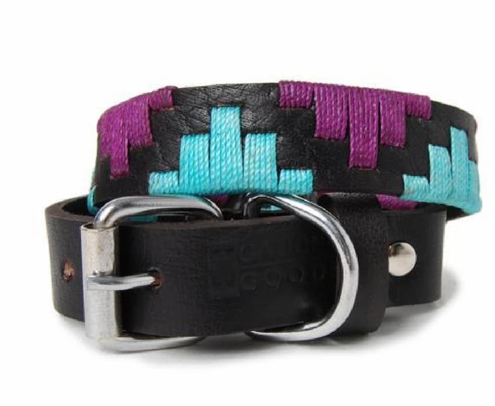 Muttropolis Cali Crystallized Soft Leather Dog Collar