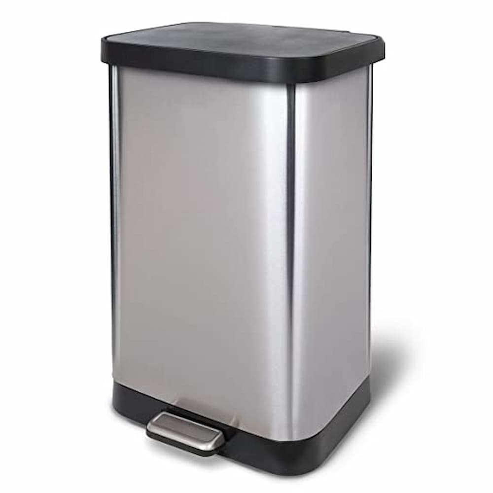 Glad Stainless Steel Step dog-proof trash cans