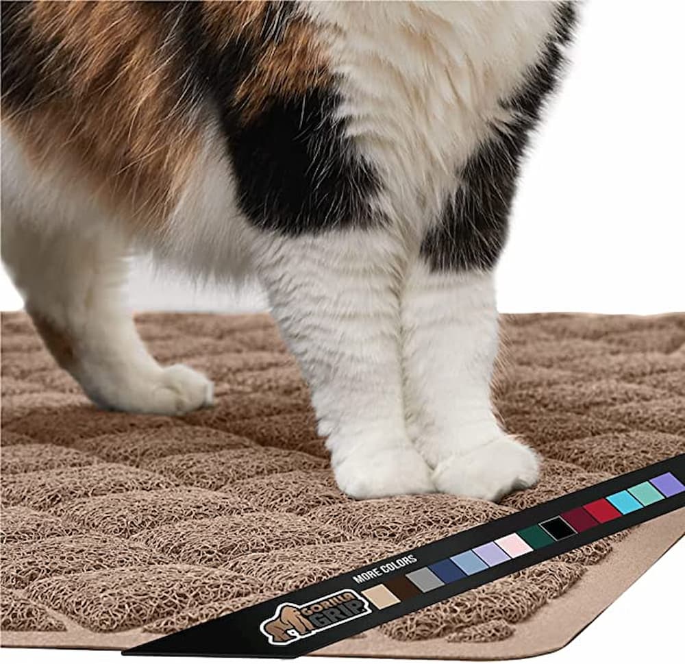 Niubya Premium Cat Litter Mat, Litter Box Mat with Non-slip and