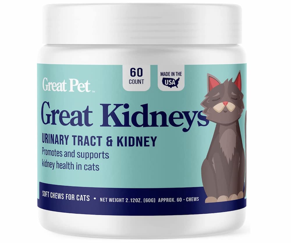 Great Kidneys - Natural Cat Kidney Support Treats - uti supplements for cats