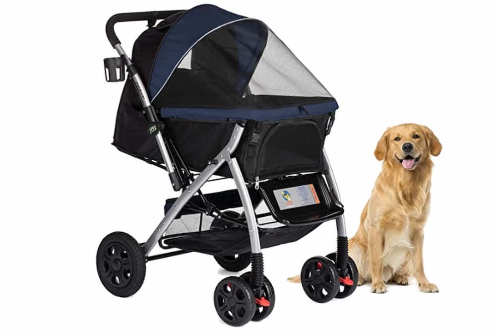 HPZ Pet Rover Premium Heavy Duty Dog/Cat/Pet Stroller Travel Carriage