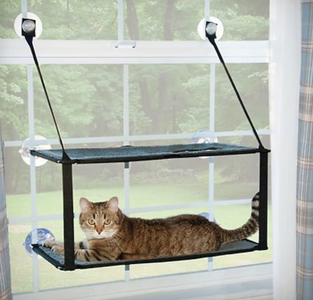 K&H Pet Products EZ Mount Double Stack Kitty Sill Cat Window Perch