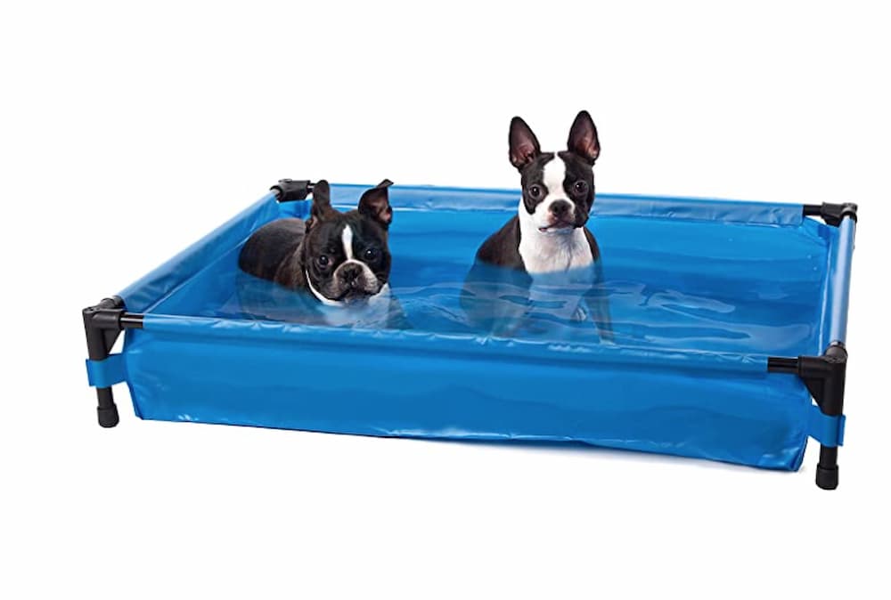 K&H Pet Products Portable Dog Pool & Pet Bath & Canopy for Dogs