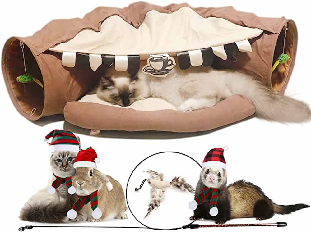 KUCDBUN Cat Tunnel Bed