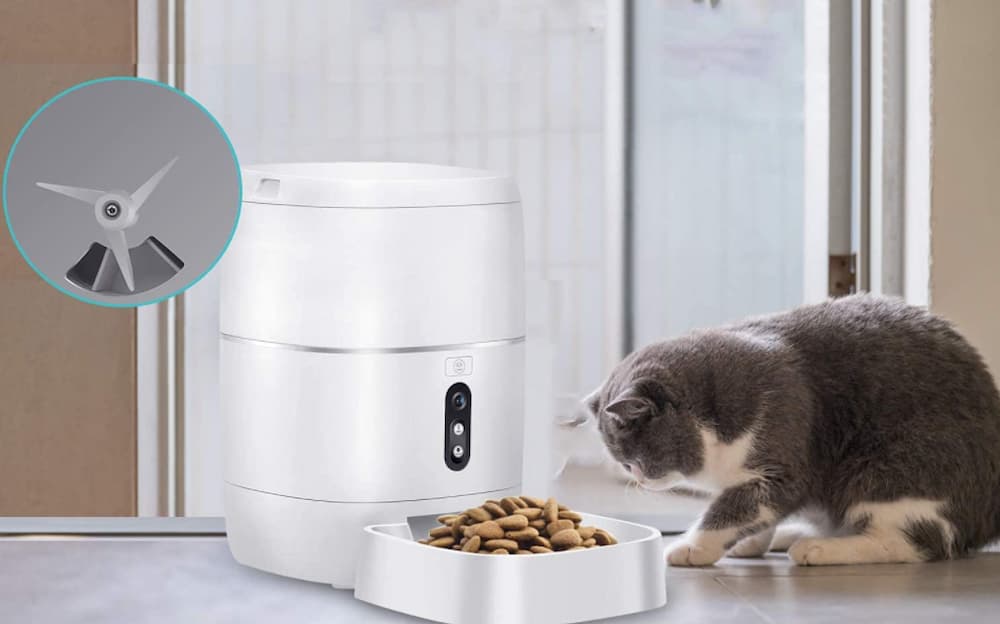 LeeKooLuu Q01 HD 1080P Camera WiFi Smart Feeder 6L Automatic Cat Feeder