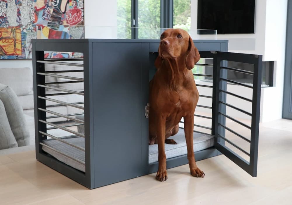 Cage pour chien in 2023  Dog crate furniture, Crate furniture