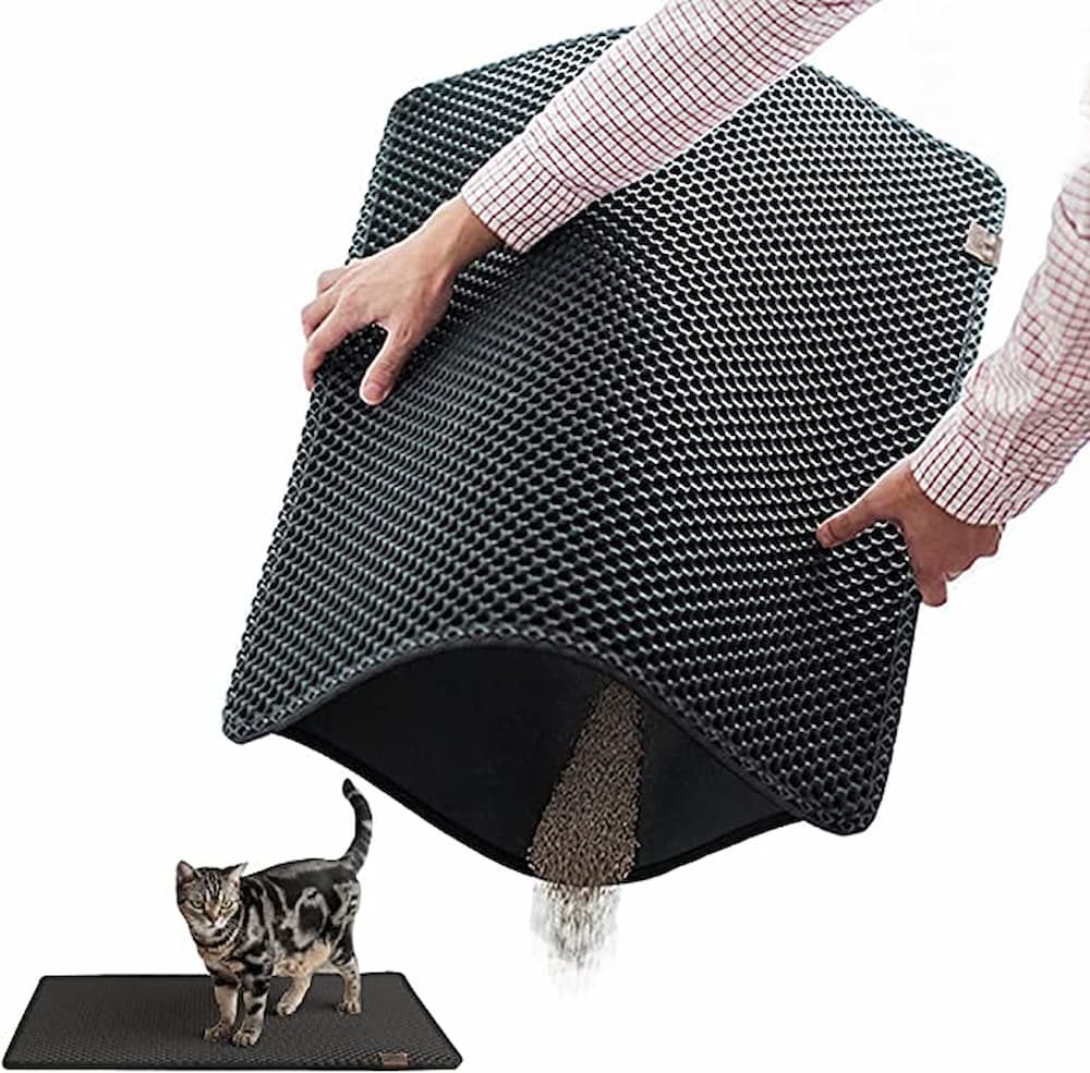 Blackhole Litter Mat - Moonshuttle Rectangular Cat Litter Mat