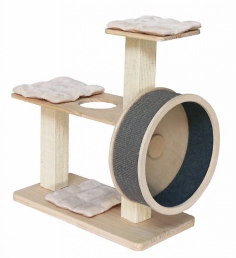 Penn-Plax Wheeled 35-in Sisal Cat Tree