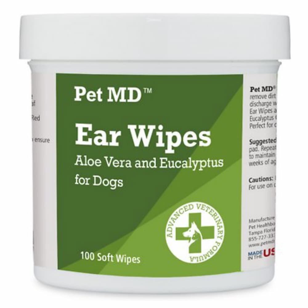 Pet MD Aloe Vera & Eucalyptus Dog Ear Wipes