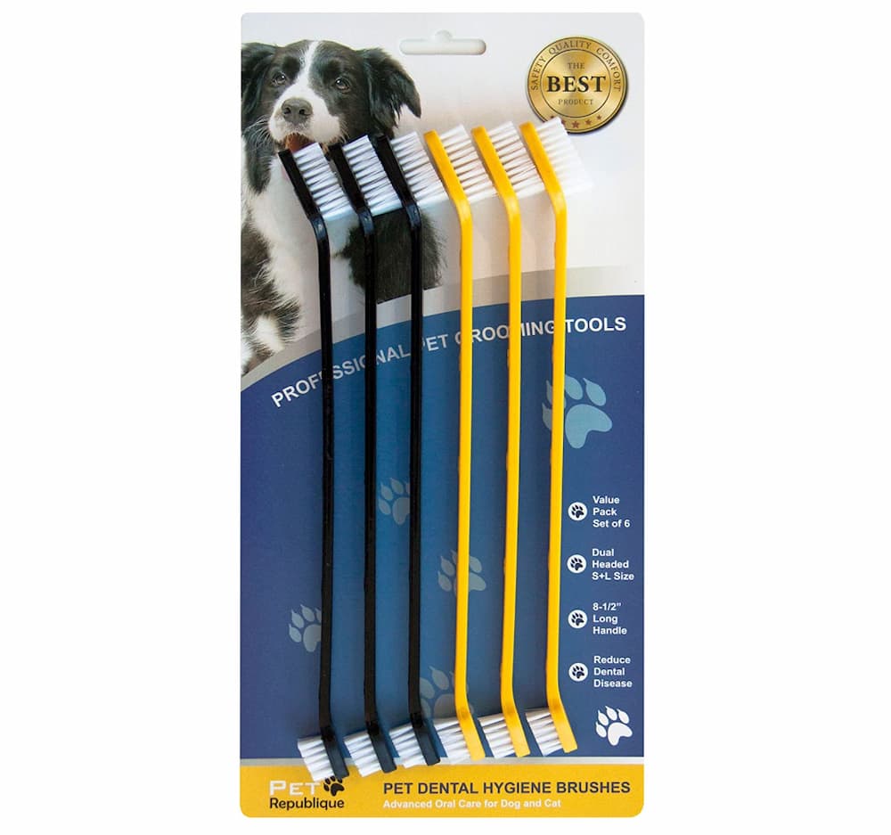 Pet Republique Dog Toothbrush Set of 6 