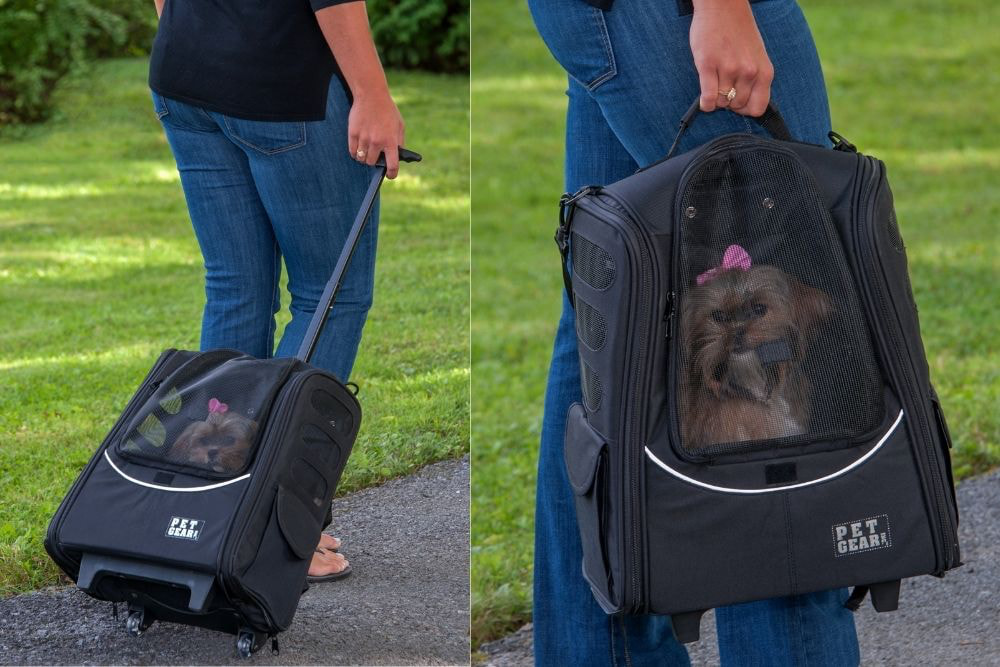 PetGear dog backpack with wheels