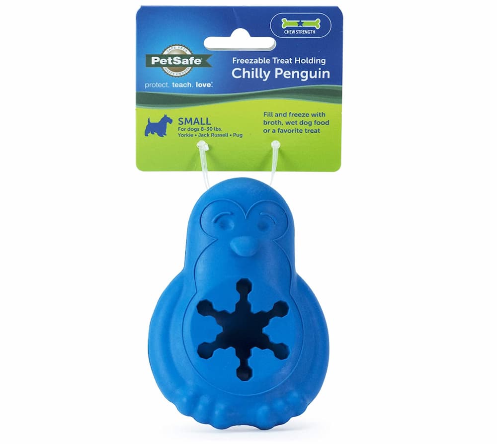 PetSafe Freezable Treat Holding Chilly Penguin Dog Toy