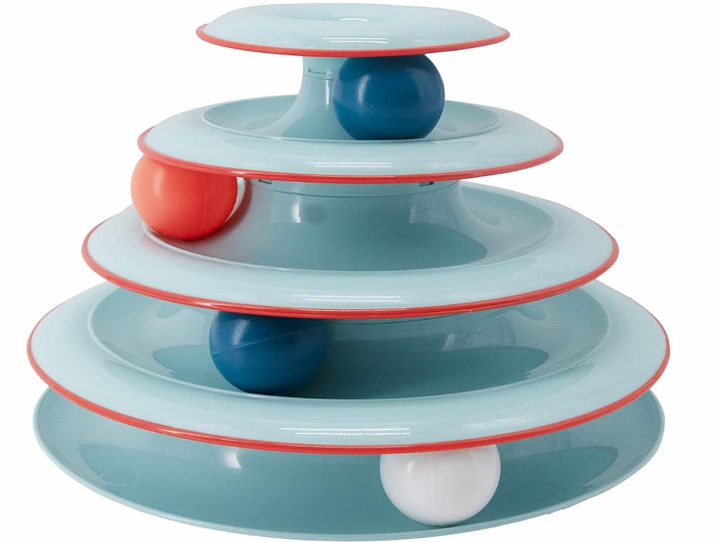 Petstages Chase Meowtain Interactive 4-Tier Cat Track Toy