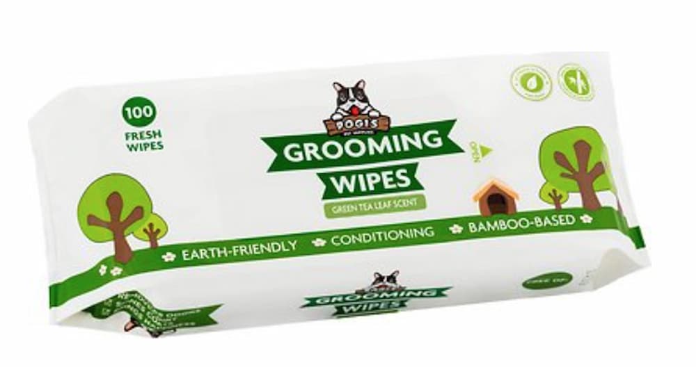 Pogi's Pet Supplies Green Tea Leaf Scented Dog Grooming Wipes