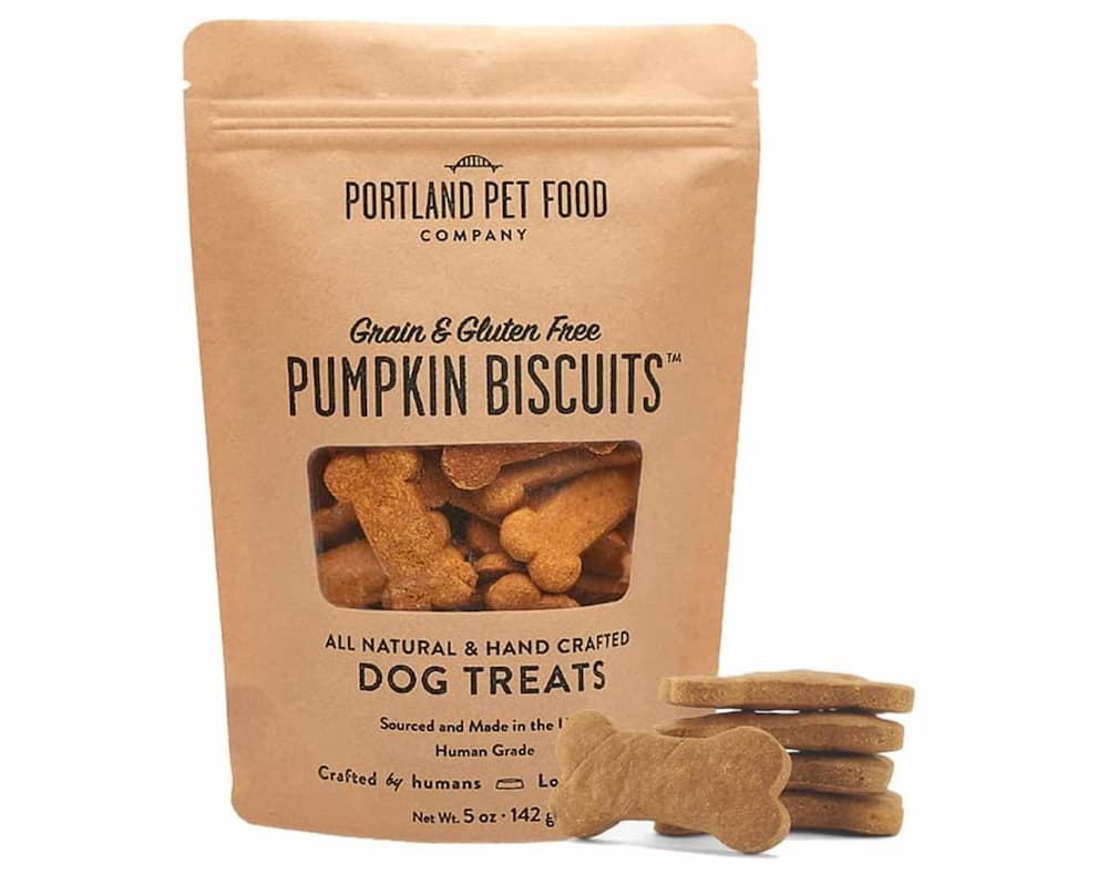 Portland Pet Food Company Grain-Free & Gluten-Free Biscuit Dog Treats for sensitive stomachs