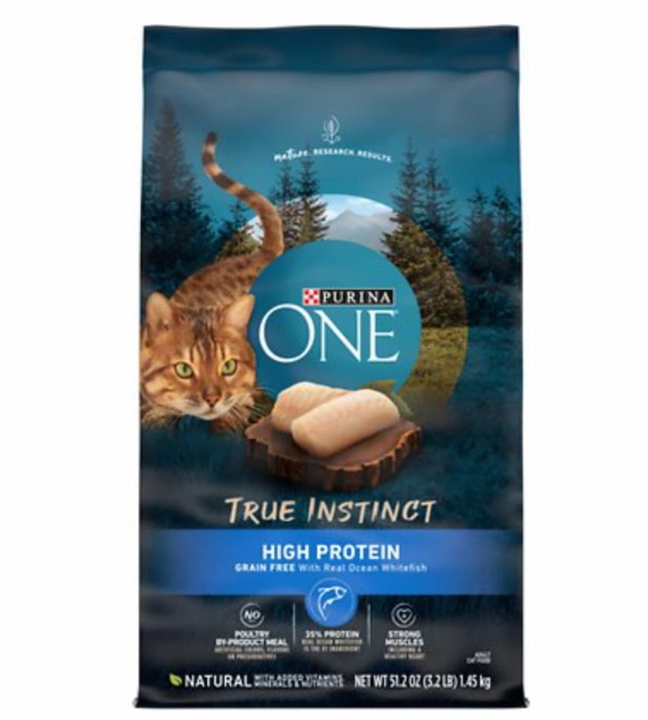 Purina ONE True Instinct Natural Grain-Free with Ocean Whitefish High Protein Dry Cat Food