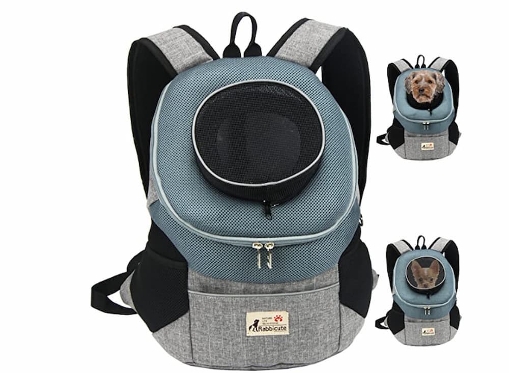 Amucolo Black Pet Cat Carrier Backpack for Large/Small Cats and