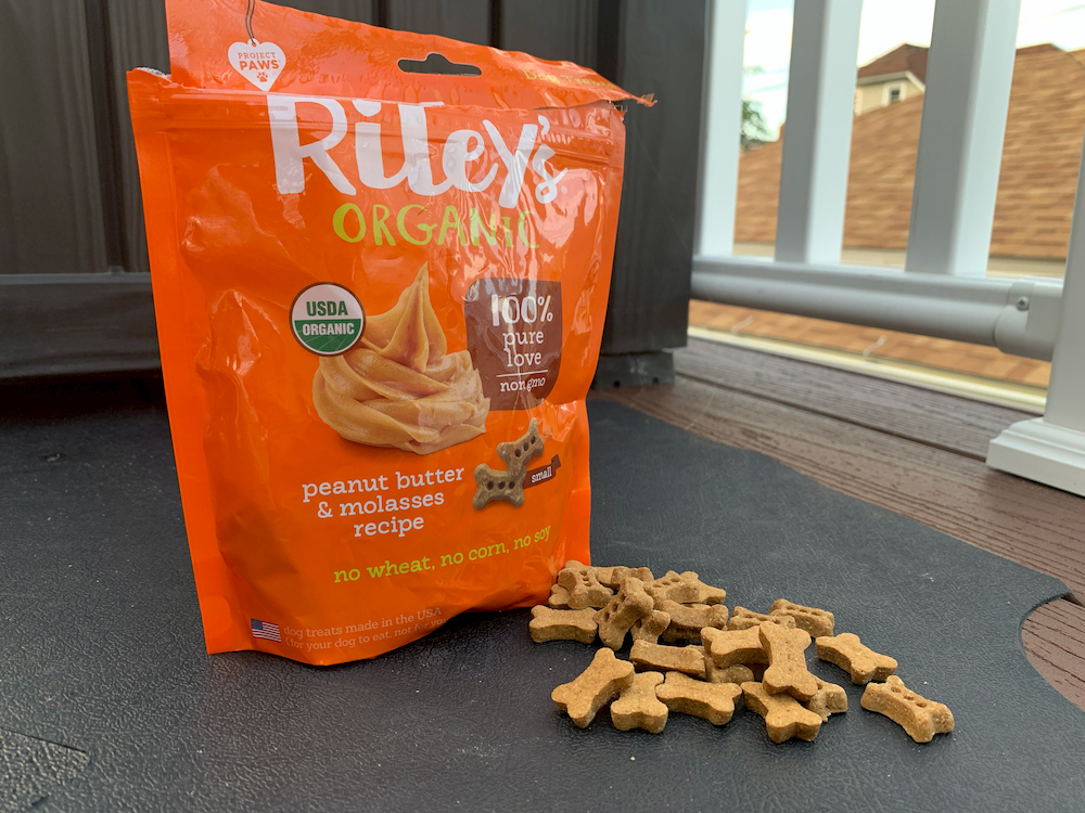 Riley's peanut butter dog treats