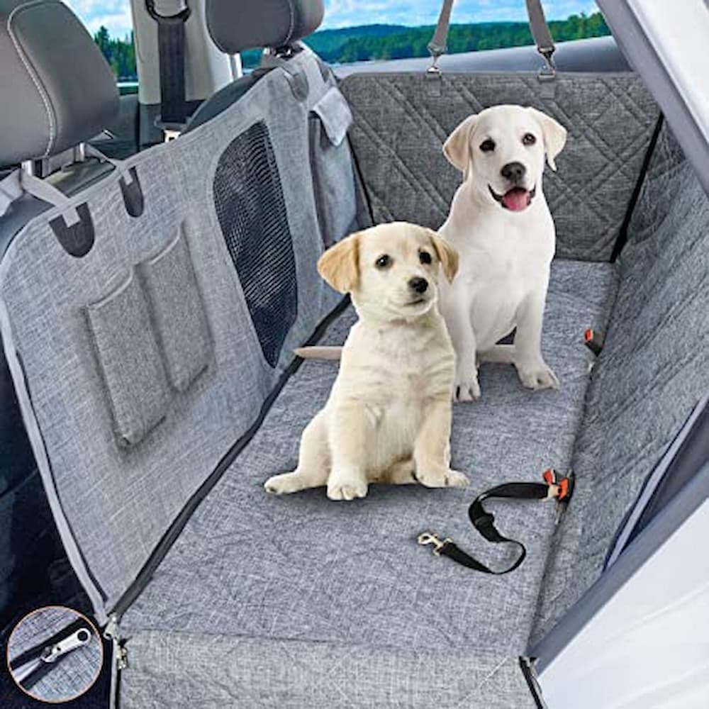 SEVVIS Car Seat Cover for Dogs - Dog Hammock for Car Backseat