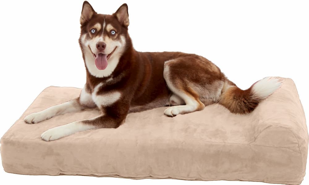 Big Barker 7 Pillow Top Orthopedic Dog Bed Headrest Edition, Giant, Khaki