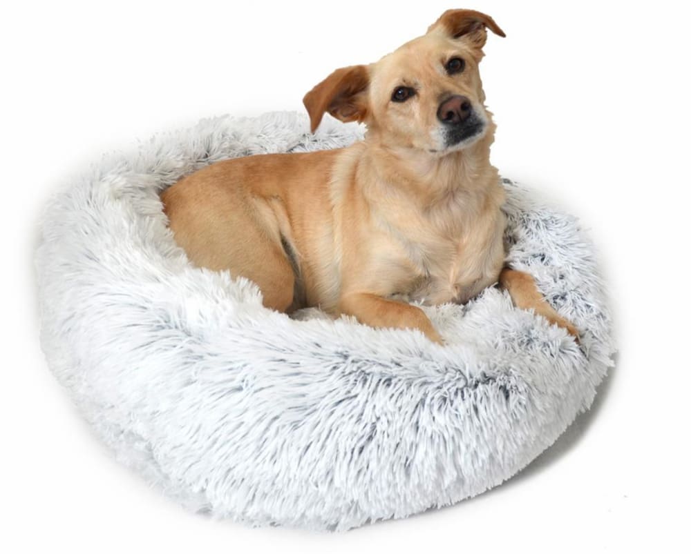 Original Calming Shag Donut Cuddler Pet Bed