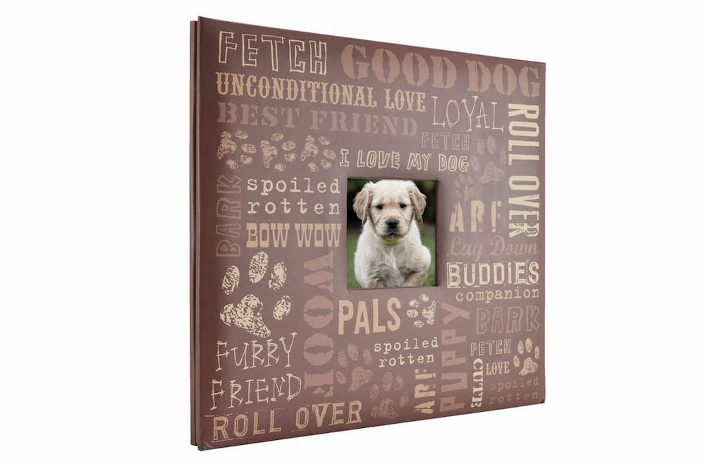 Dog memorial gift scrapbook