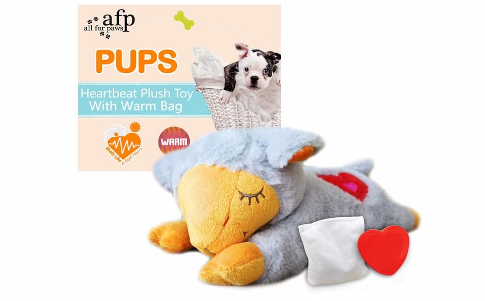 ZALBYUY Heartbeat Puppy Toy, Puppy Sleep Aid Toy, Small Dog