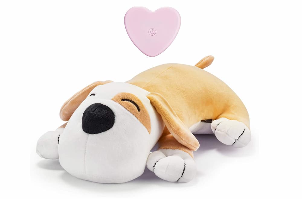 Famure Plush DollPlush Dog Toy Heartbeat Puppy Training