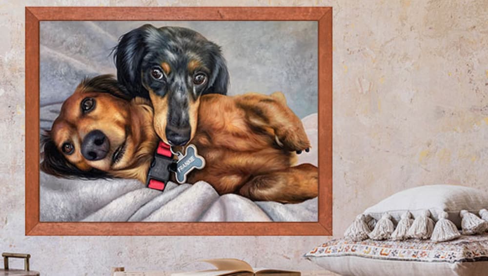 Paint your Life custom pet portrait example