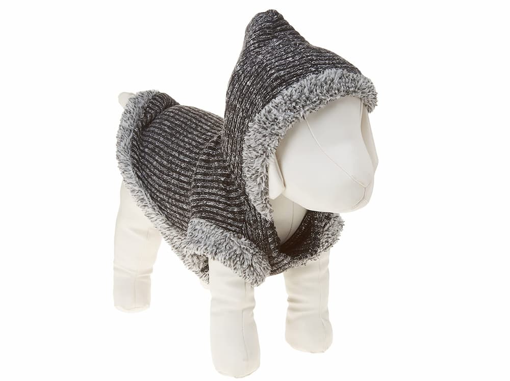 FitWarm textured dog hoodie