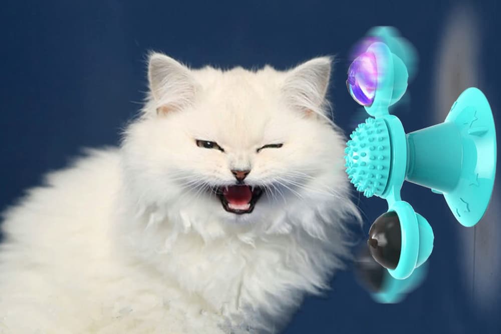  GBYSU Interactive Windmill Cat Toy