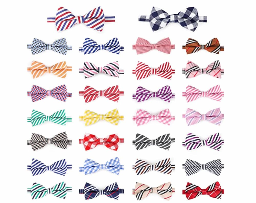 Trendy Diamonds Dog Collar / Bright Diamond Shapes on White / Matching –  Bow Tie Expressions